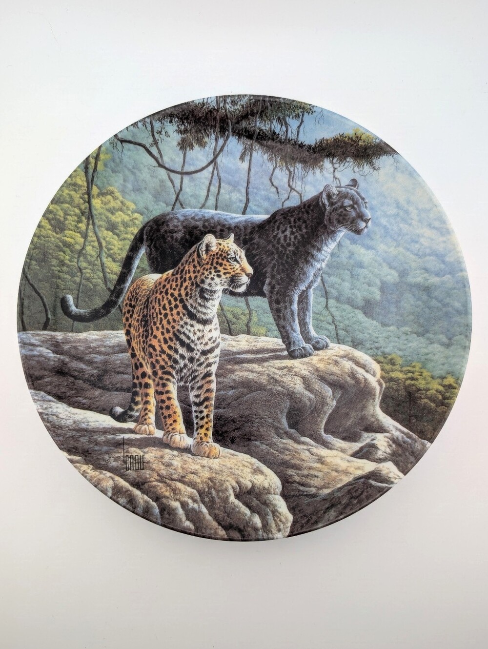 Vintage 1989 Edwin M Knowles "The Jaguar" Collector Plate Lee Cable Great Cats